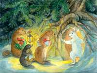 #2764 - Yuletide Friends Print - #2764G