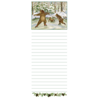 Item 7752 Skating Bears Magnetic Notepad
