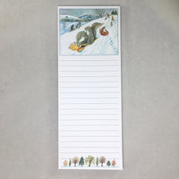 #7761 - Sledding Fun Magnetic Notepad