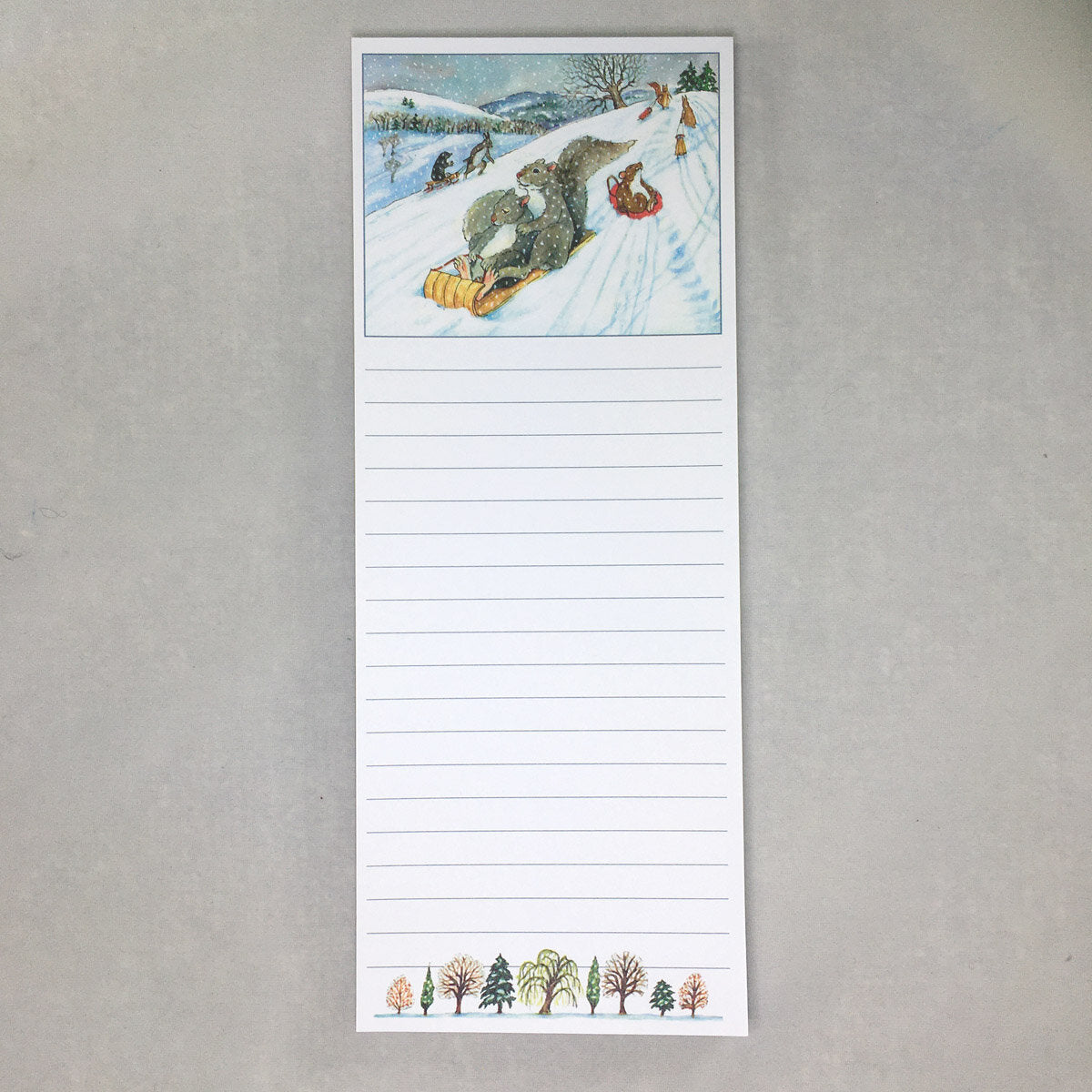 #7761 - Sledding Fun Magnetic Notepad