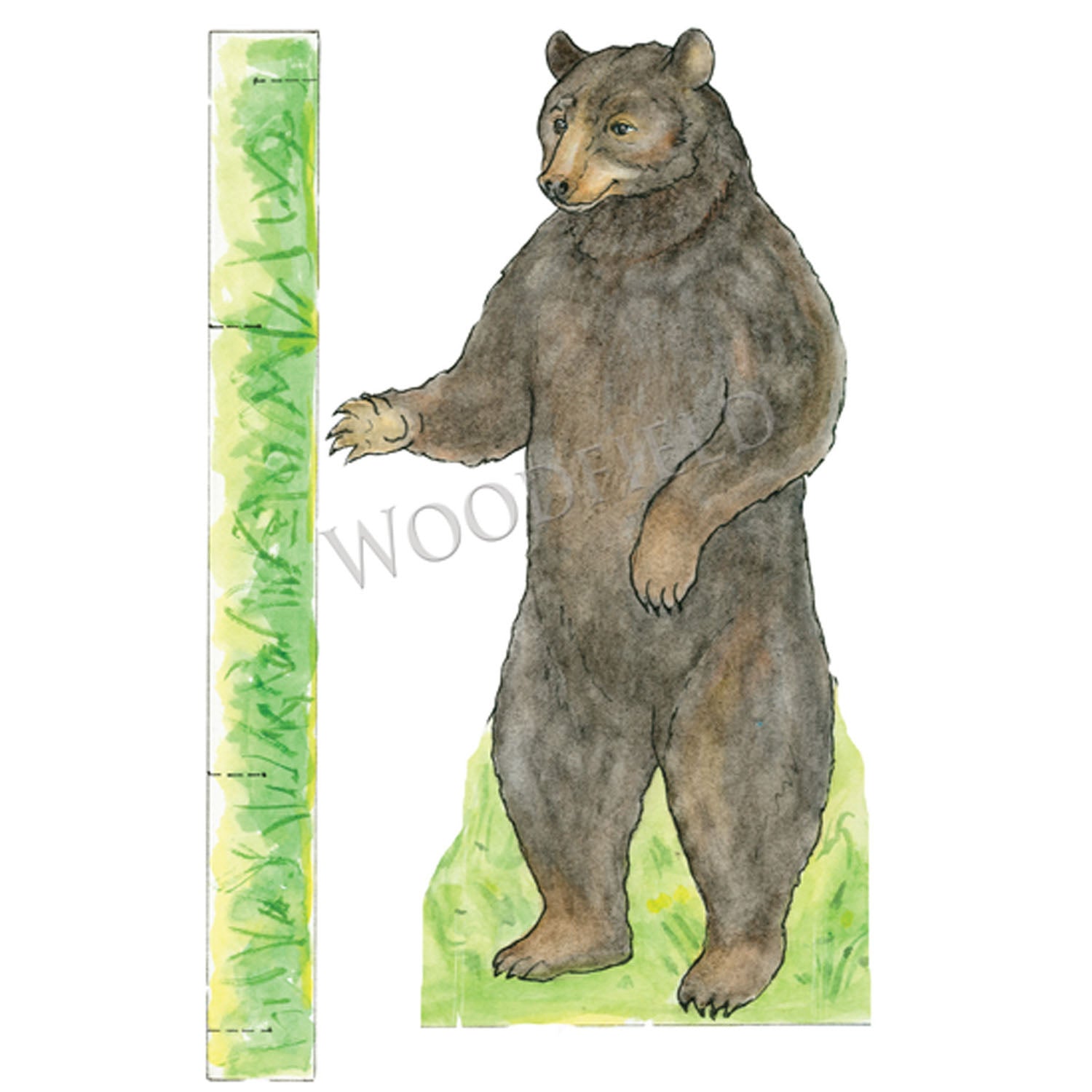 #3000 - Cedric Bear Paper Doll Kit