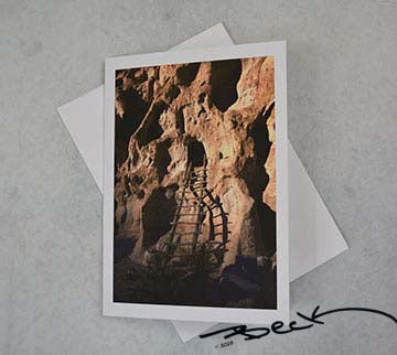 B9207G "Bandelier Dwelling" Giclee Notecard - Special Order