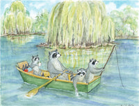 #154 Lake Outing Notecard