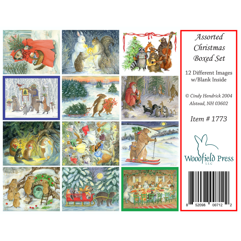 Item 1773 Assorted Christmas Notecard Boxed Set of twelve image