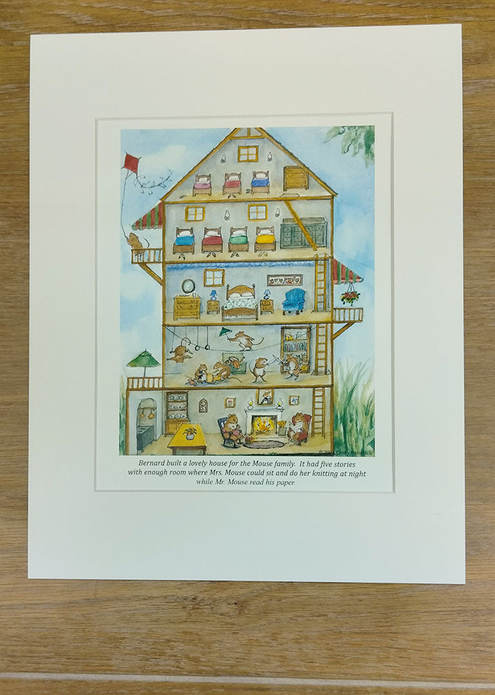 2804 Mouse House Print - 2800D  2804G