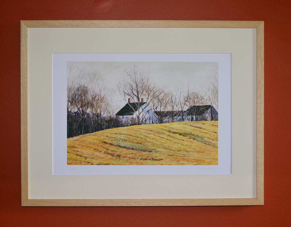 #2901G "Autumn Farmhouse" a print from a painting by Cindy Hendrick