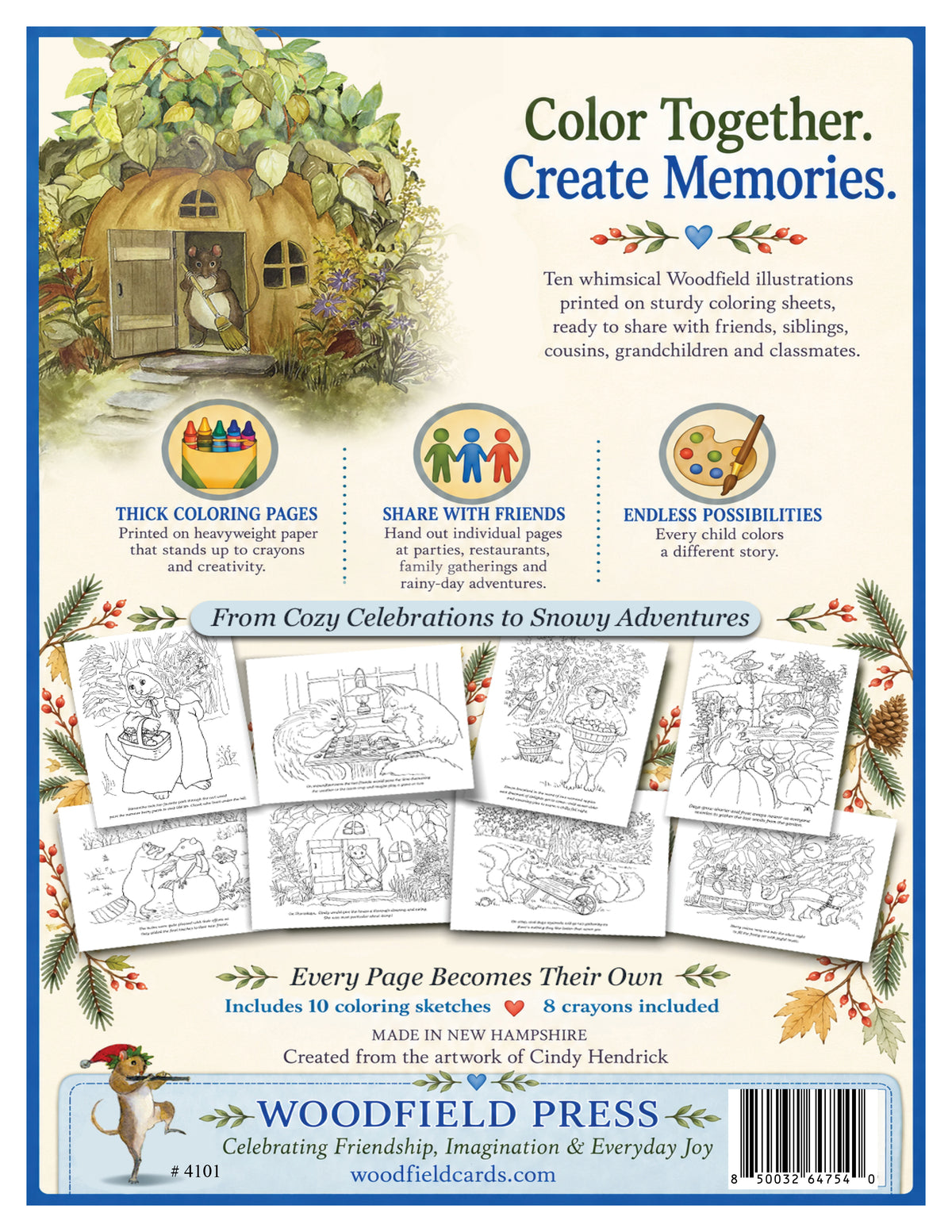 Woodfield Coloring Kit - Fall & Winter