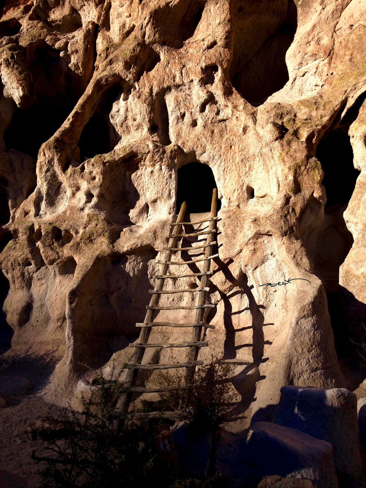 B9207G "Bandelier Dwelling" Giclee Notecard - Special Order