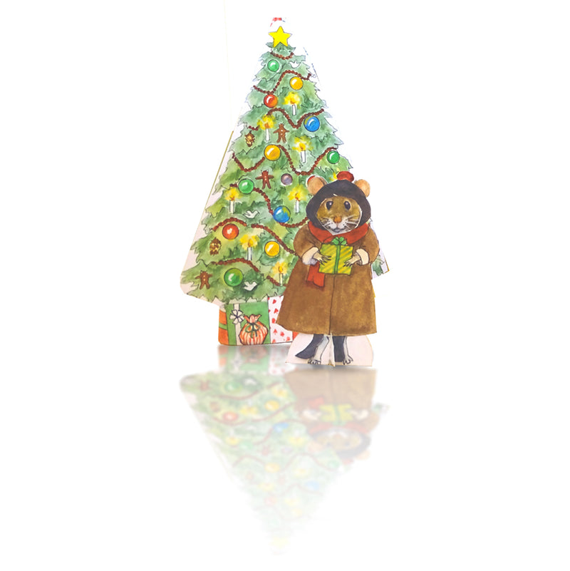 #3002 - Cat's Christmas Cottage Paper Doll Kit
