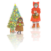 #3002 - Cat's Christmas Cottage Paper Doll Kit