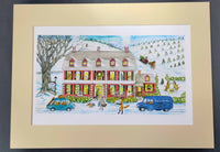 G28103 "Christmas Tree Inn" Giclee Print - 22" x  16" Mat - Signed by Cindy Hendrick (Copy) (Copy)