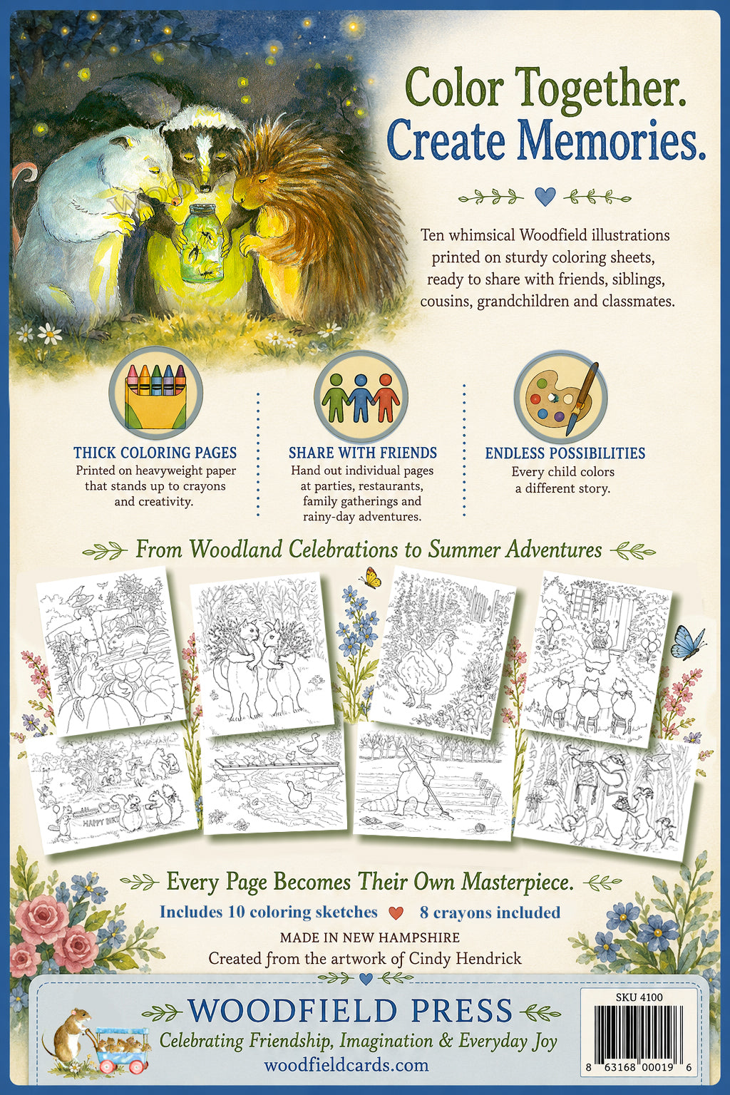Woodfield Coloring Kit - Henrietta's Favorites!