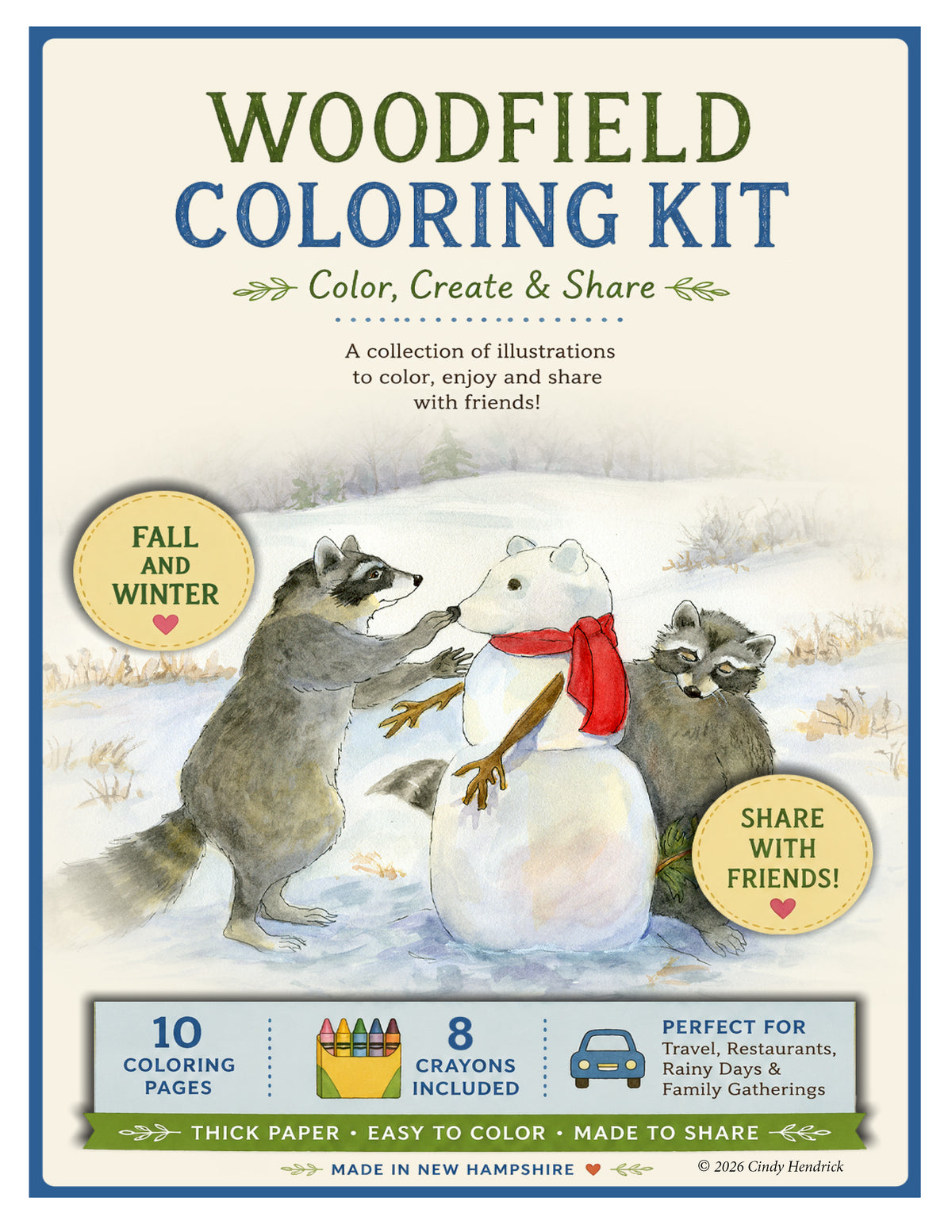 Woodfield Coloring Kit - Fall & Winter