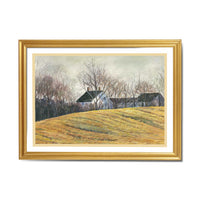 #2901G "Autumn Farmhouse" a print from a painting by Cindy Hendrick