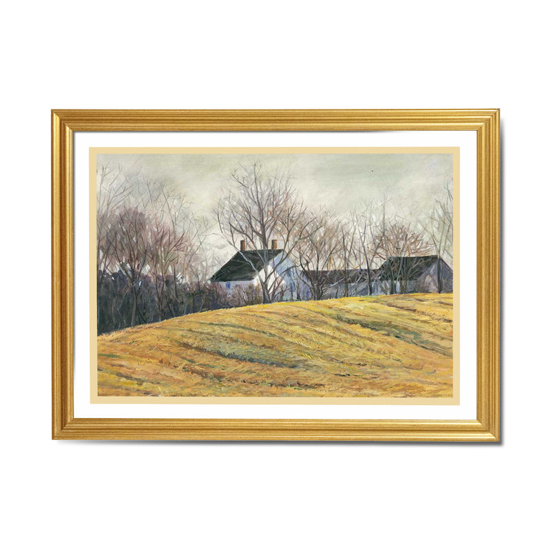 #2901G "Autumn Farmhouse" a print from a painting by Cindy Hendrick