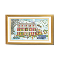 G28103 "Christmas Tree Inn" Giclee Print - 22" x  16" Mat - Signed by Cindy Hendrick