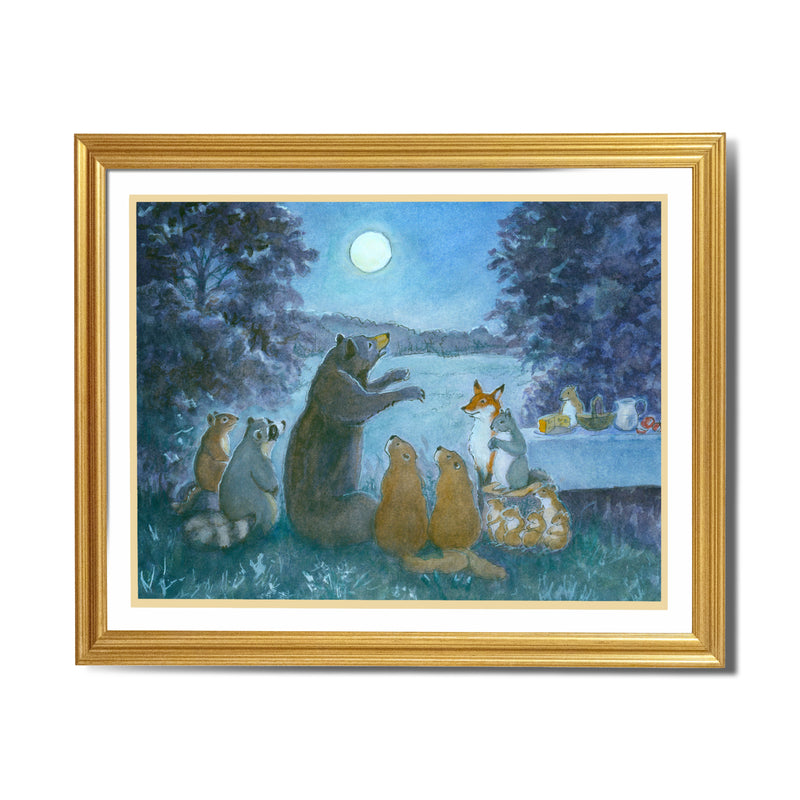 #2803  Hello Harvest Moon Print  2803G
