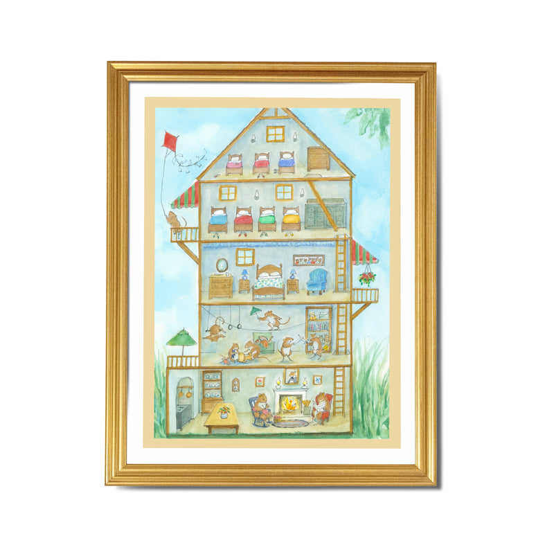 2804 Mouse House Print - 2800D  2804G
