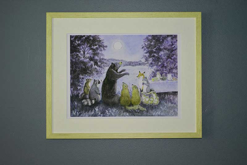 #2803  Hello Harvest Moon Print  2803G