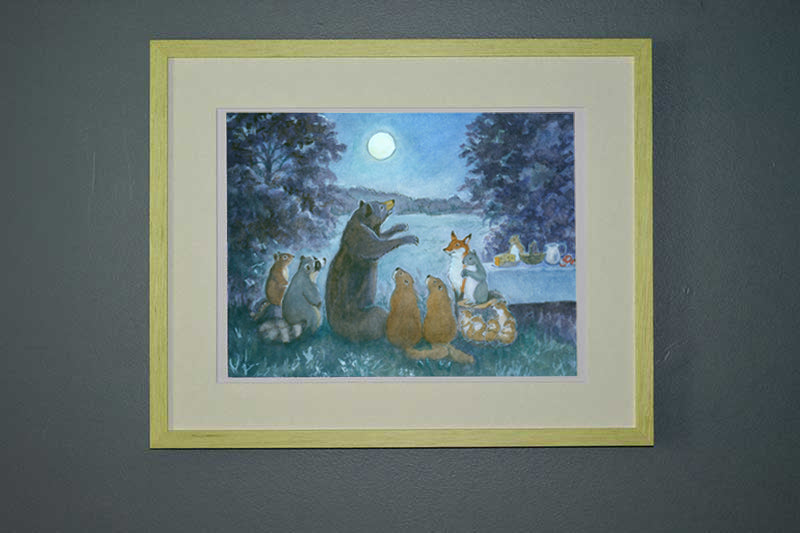 #2803  Hello Harvest Moon Print  2803G