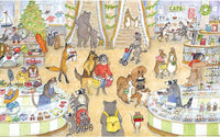 G28101 Holiday Shopping Spree! Giclee Print - 22" x  16" Mat - Signed by Cindy Hendrick