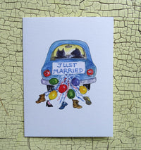 #46015 - "Just Married" Studio Notecard