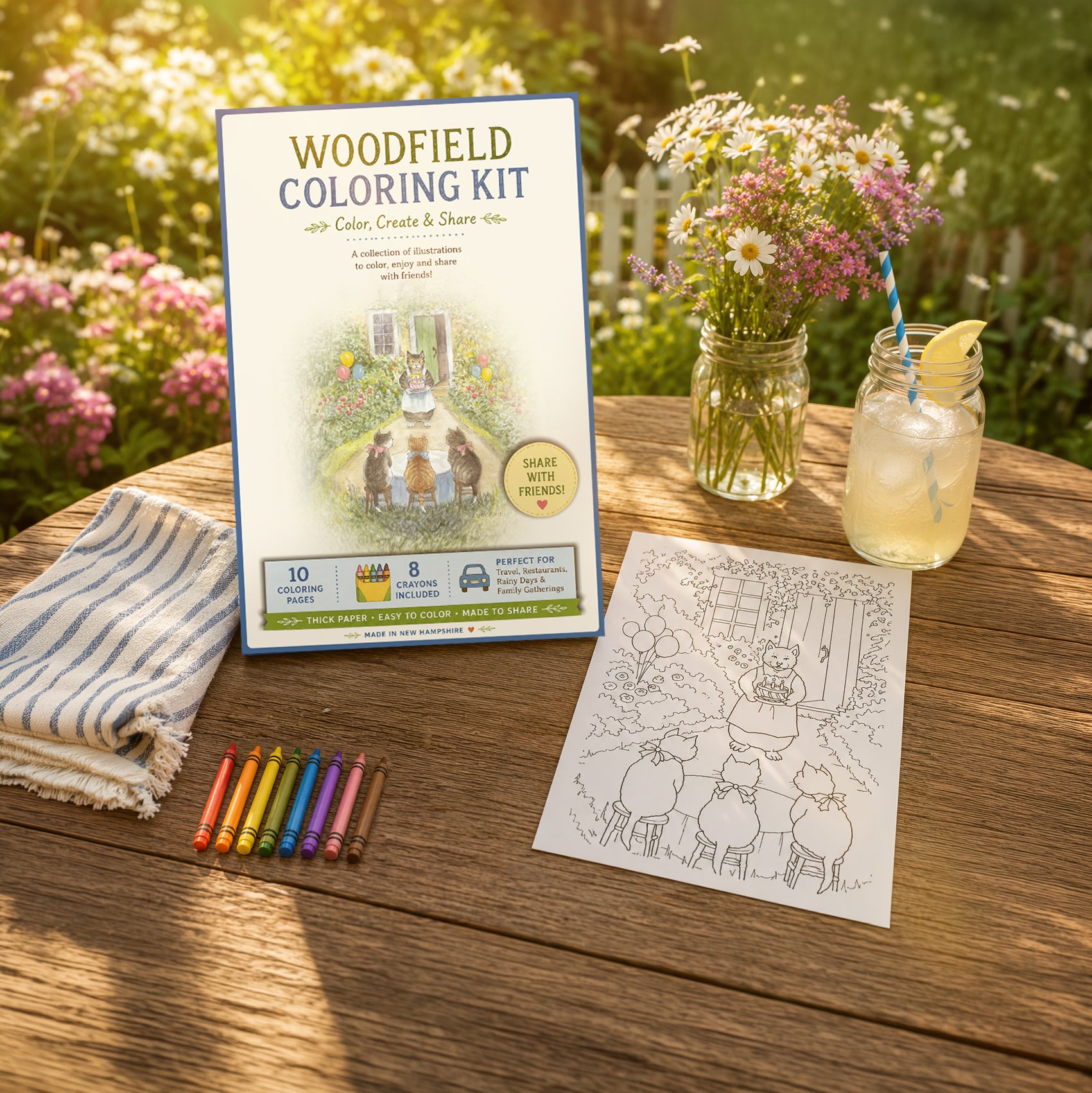 Woodfield Coloring Kit - Henrietta's Favorites!