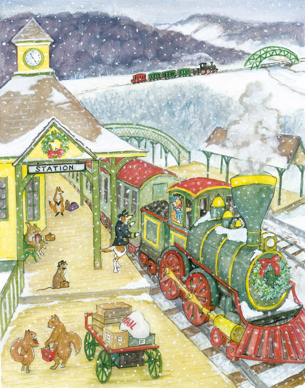 #2784 - Holiday Train Station - #2784G
