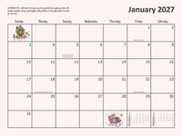 #3050 -  12-Month Wall Calendar (2027)