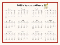 #3050 -  12-Month Wall Calendar (2027)