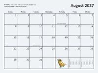 #3050 -  12-Month Wall Calendar (2027)