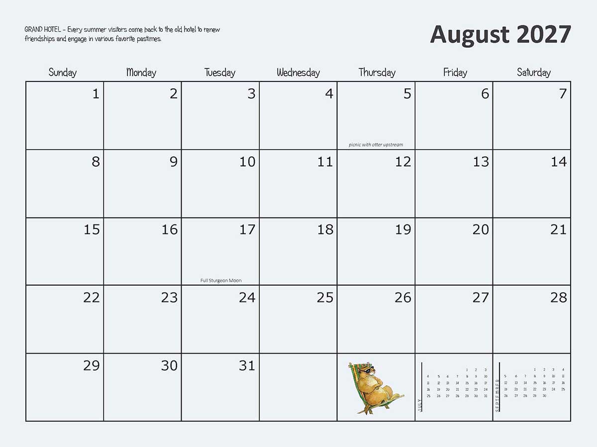 #3050 -  12-Month Wall Calendar (2027)