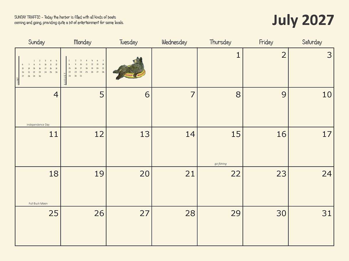 #3050 -  12-Month Wall Calendar (2027)