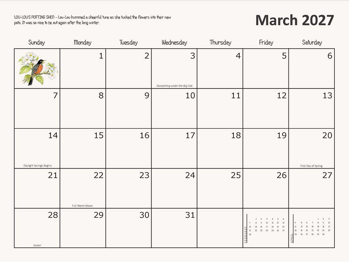#3050 -  12-Month Wall Calendar (2027)