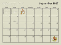 #3050 -  12-Month Wall Calendar (2027)
