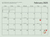 #3050 -  12-Month Wall Calendar (2025)