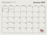 #3050 -  12-Month Wall Calendar (2025)