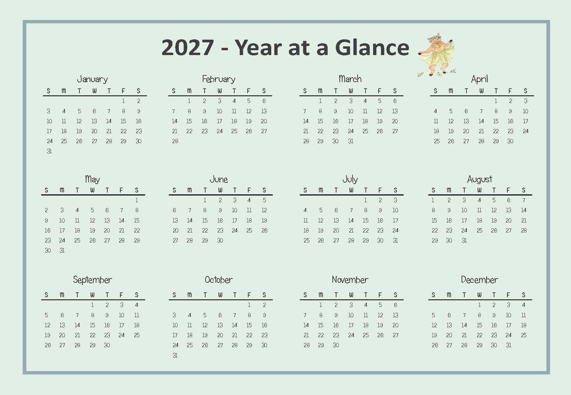 3050 - 12-Month Wall Calendar (2026) – Woodfield Press