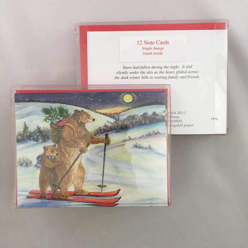 #1770 - Bears Skiing Notecard Boxed Set