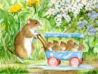 Item 20 New Babies Walk Notecard image