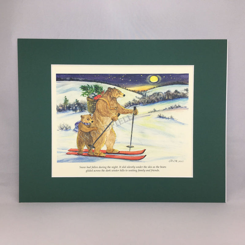 Item 2770 Bears Skiing Print