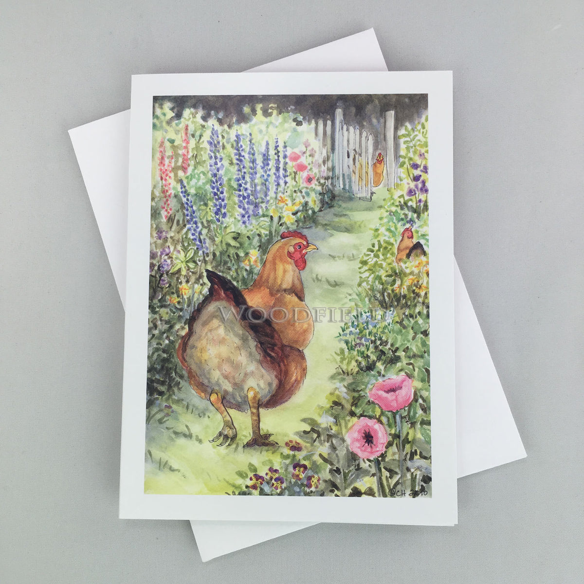 #295 - Garden Hen Notecard