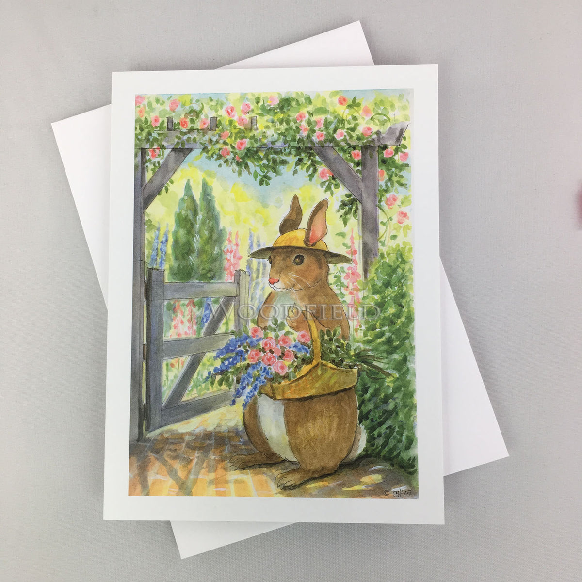 #299 -Picking Flowers Notecard