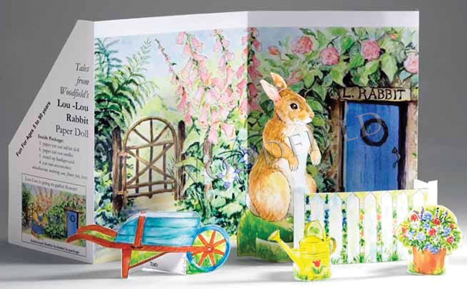3001 - Lou-Lou Rabbit Paper Doll Kit – Woodfield Press