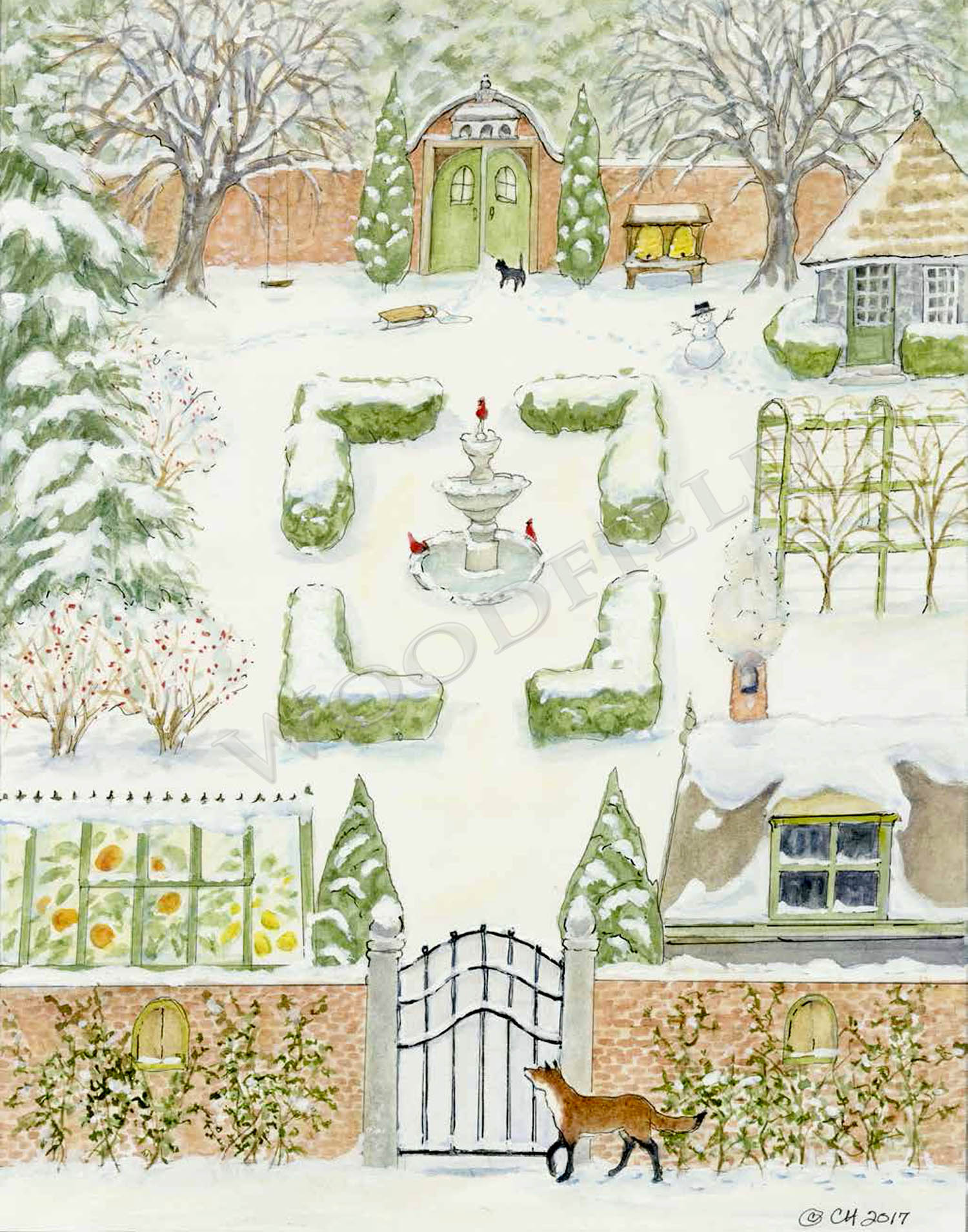 3027 - Winter Garden Advent Calendar – Woodfield Press