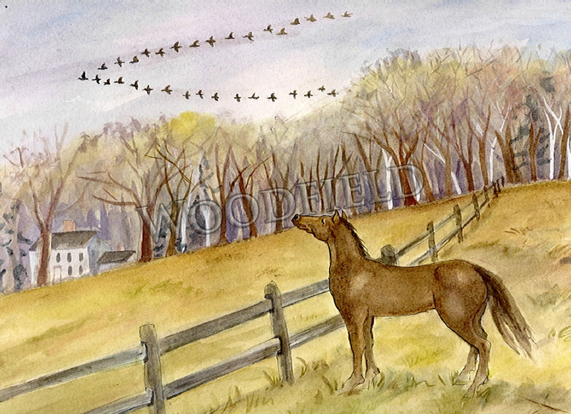 Item 305 Geese Goodbyes Notecard image