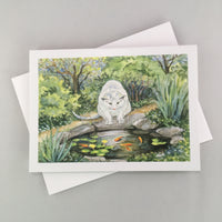 #308 - Cat Fishing Notecard