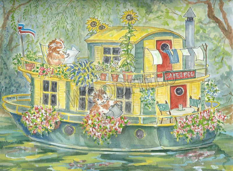 #2309 - House Boat Print