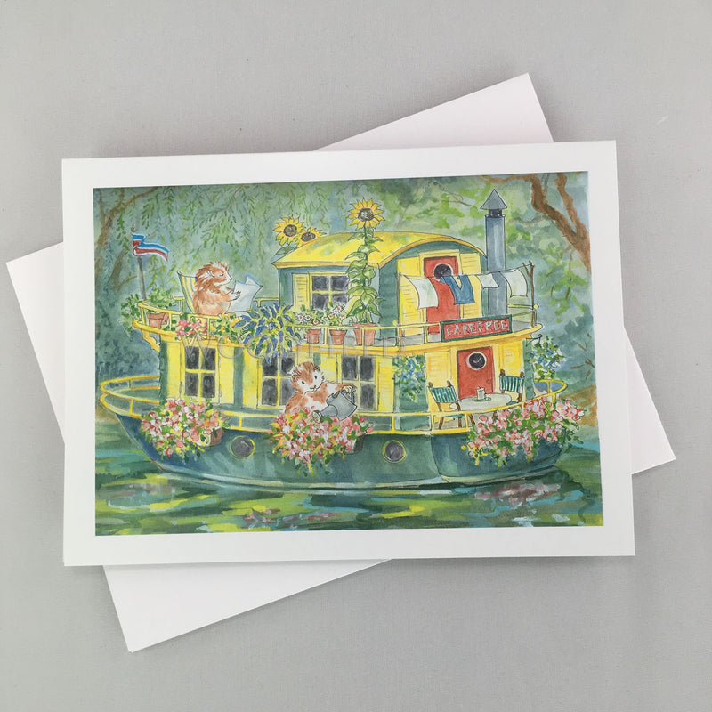 #309 - House Boat Notecard