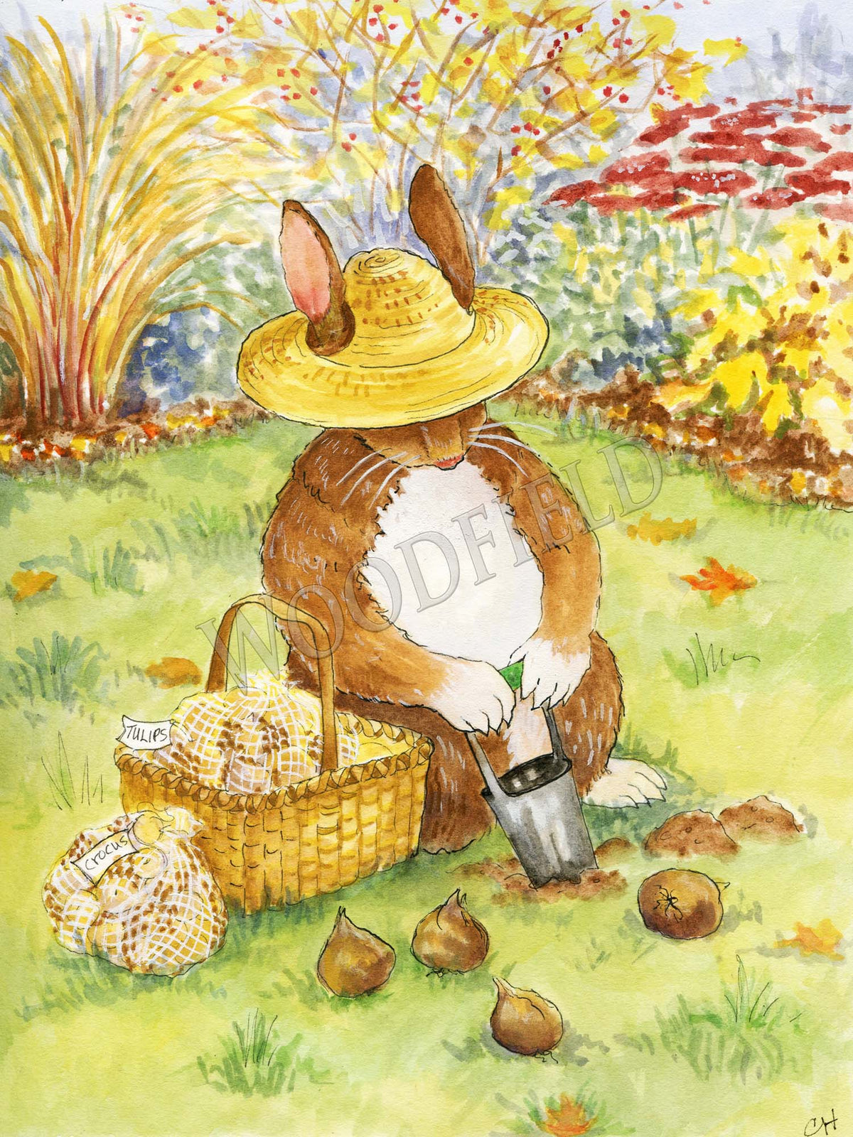 Item 312 Planting Bulbs Notecard image